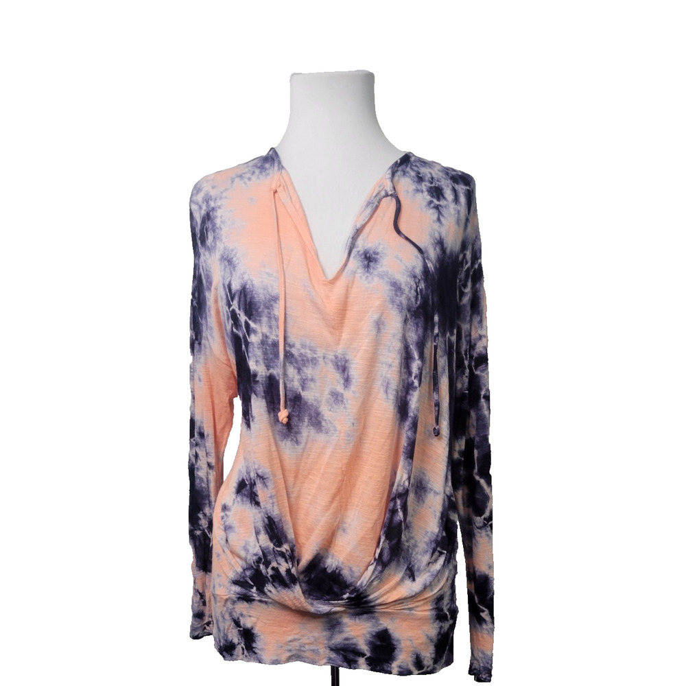 Young Fabulous & Broke Tie-dyed Rayon Top MEDIUM M